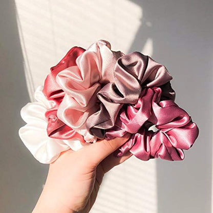 Satin Silk Zipper Scrunchies