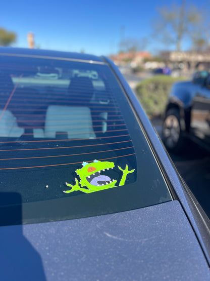 Reptar Car Decal / Car Decal / Decal / Green Dini