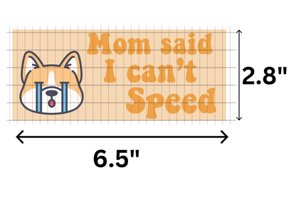 Corgi / Mom said I can't speed