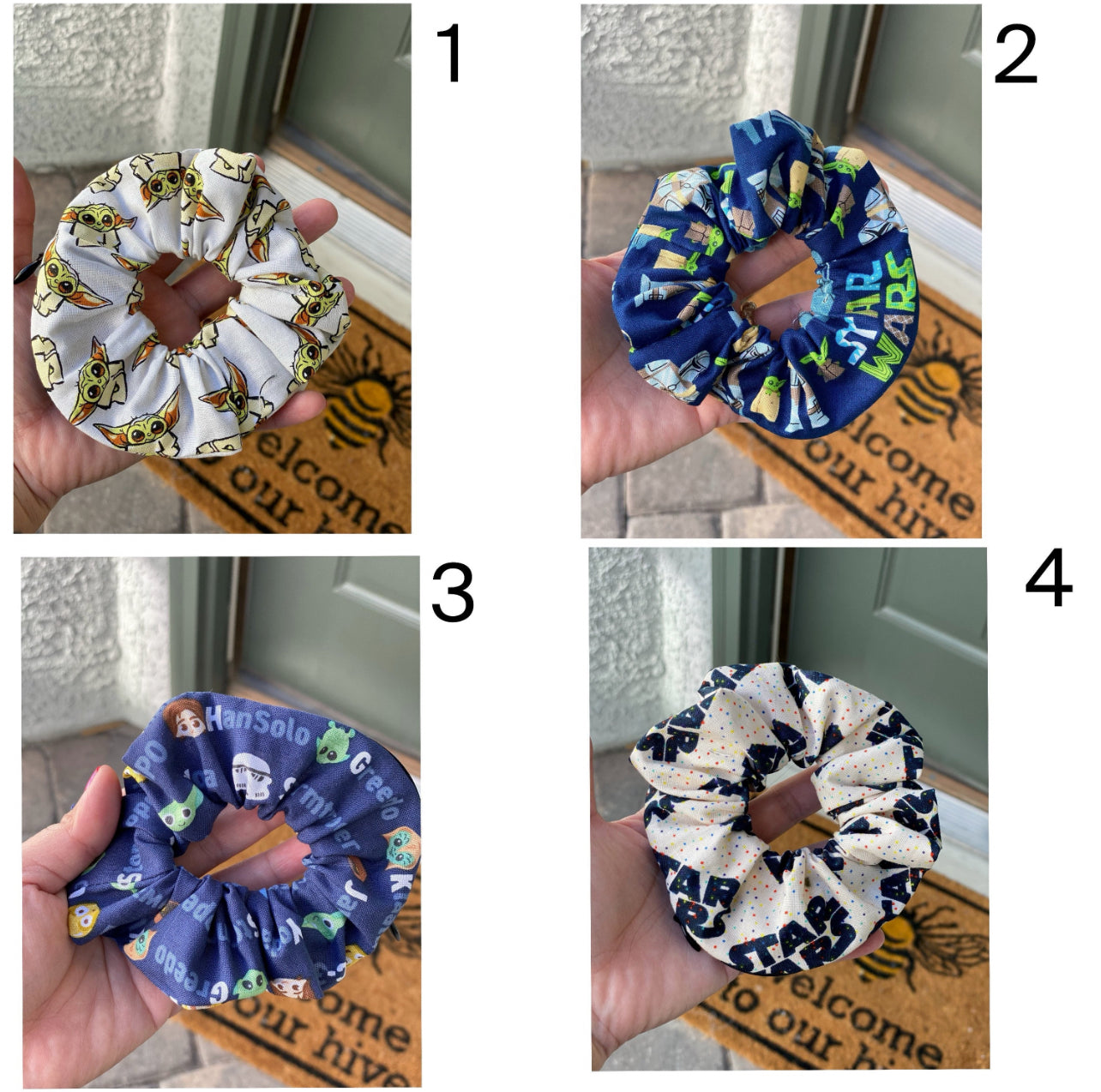 Star Warz Zipper Scrunchies