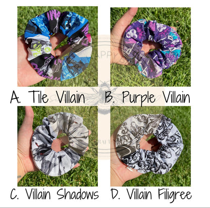 Villain Zipper Scrunchies