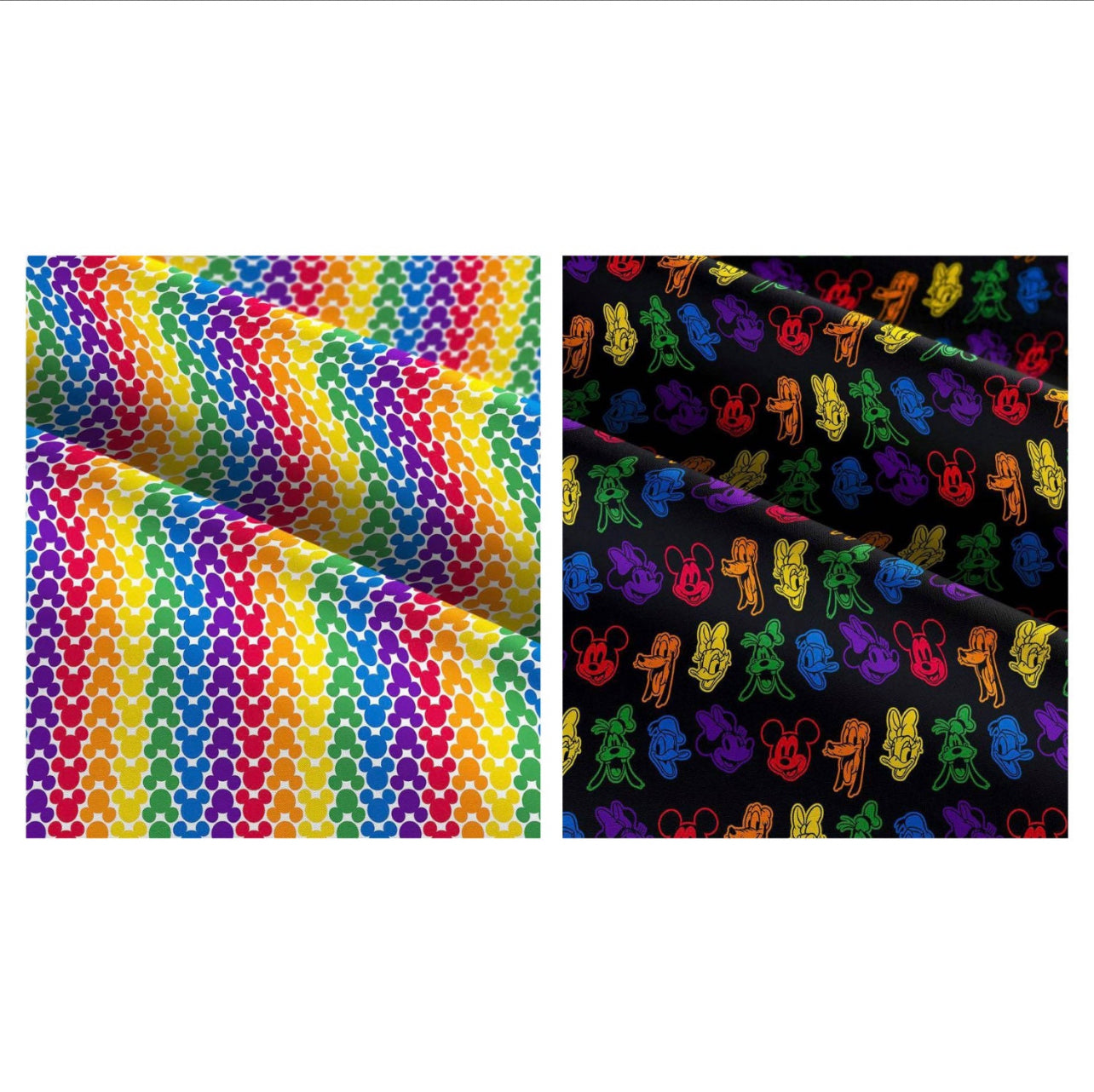 Rainbow mouse Zipper Scrunchies