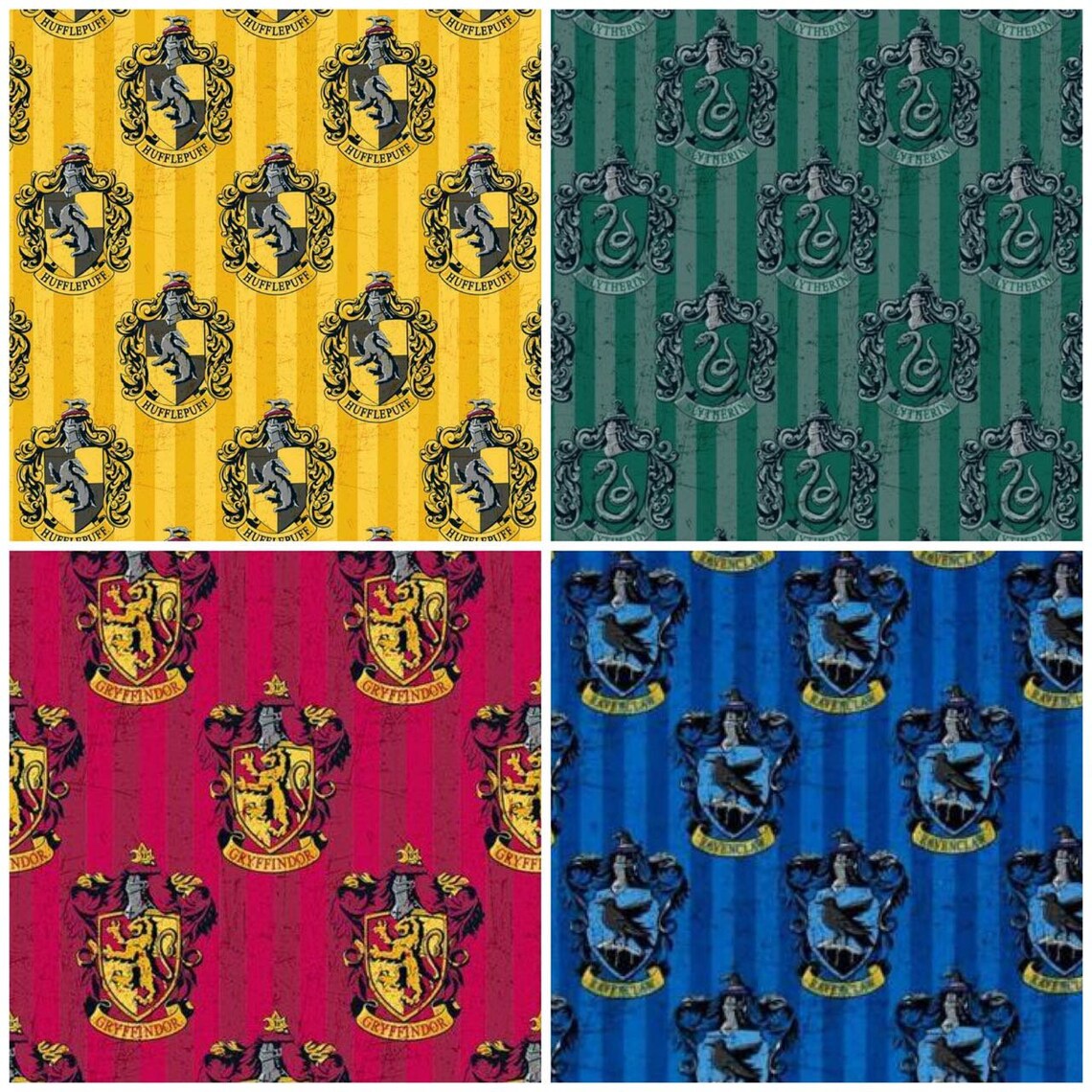 Wizard Houses Zipper Scrunchies